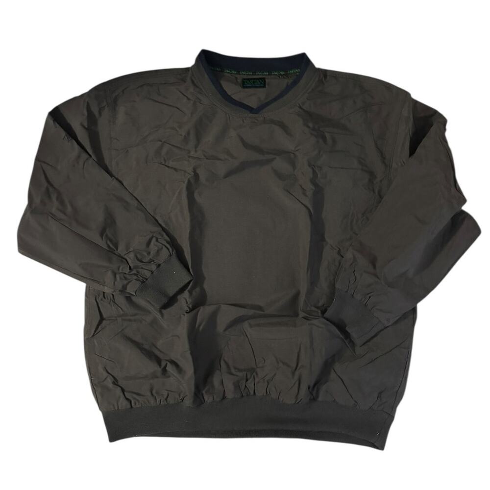 Vintage Tartan Pullover Windbreaker Dark Green Cozy Lined Adventure-Ready
